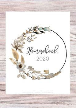 Homeschool 2020 Cover Page
