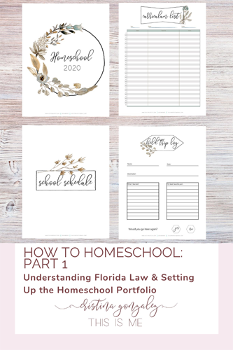 How to Homeschool in Florida and Setting Up Your Evaluation Binder