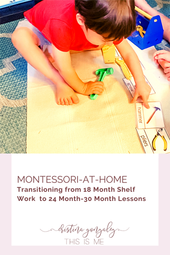 Montessori Inspired Lessons for 18 month old to 24 month old