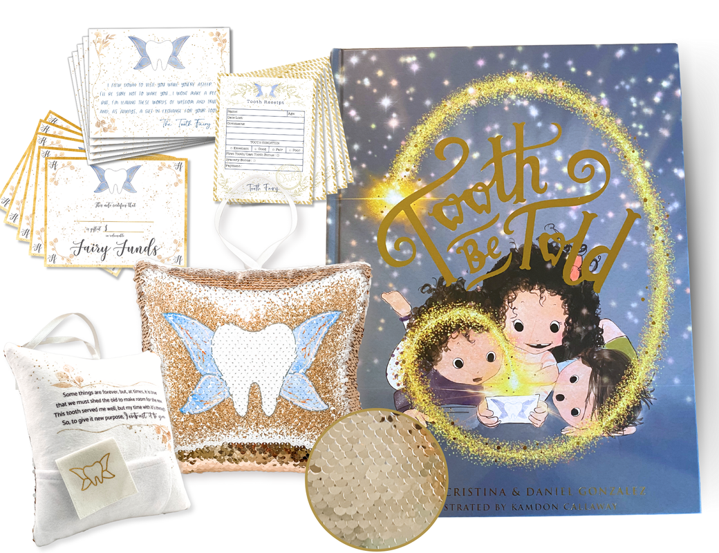 Tooth Be Told Tooth Fairy Book Kit with Tooth Fairy Pillow and Tooth Fairy Letter Kit