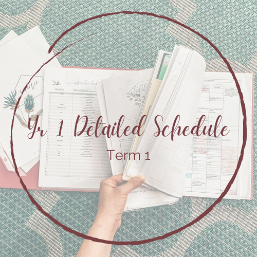 Ambleside Online Year 1 Detailed Schedule, term 1